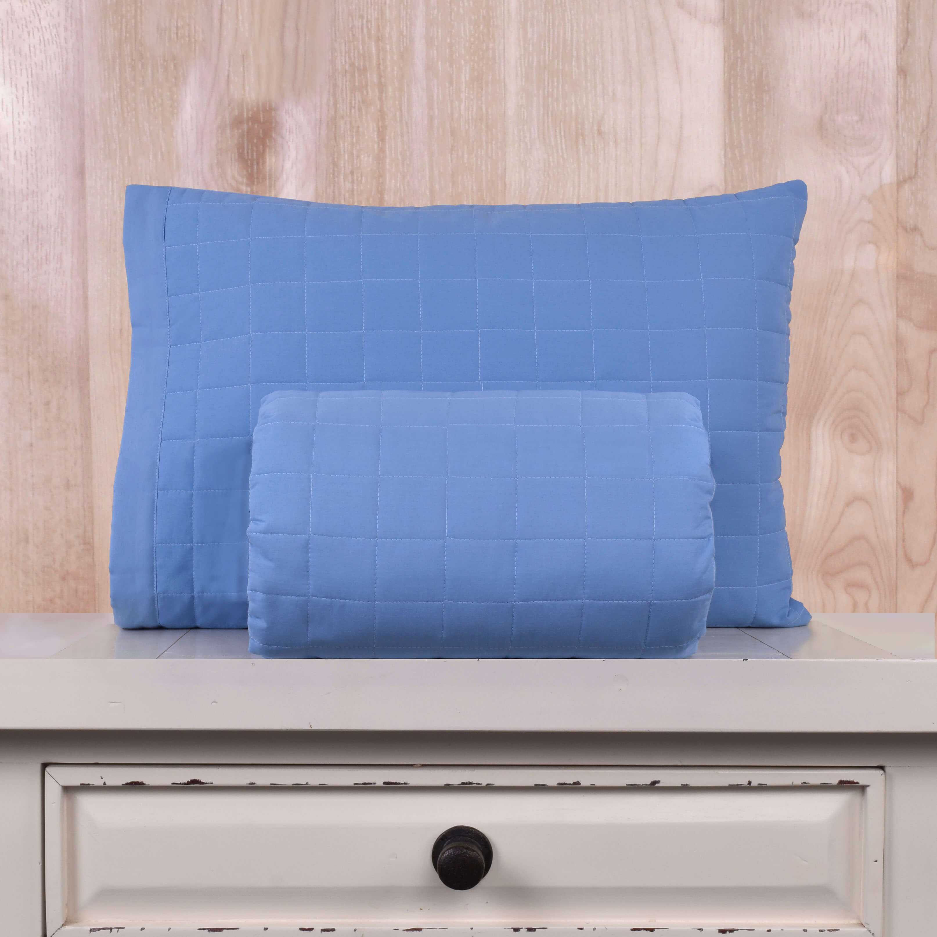 Cubrecama Matelaseado Basic 200 Hilos  Color Celeste