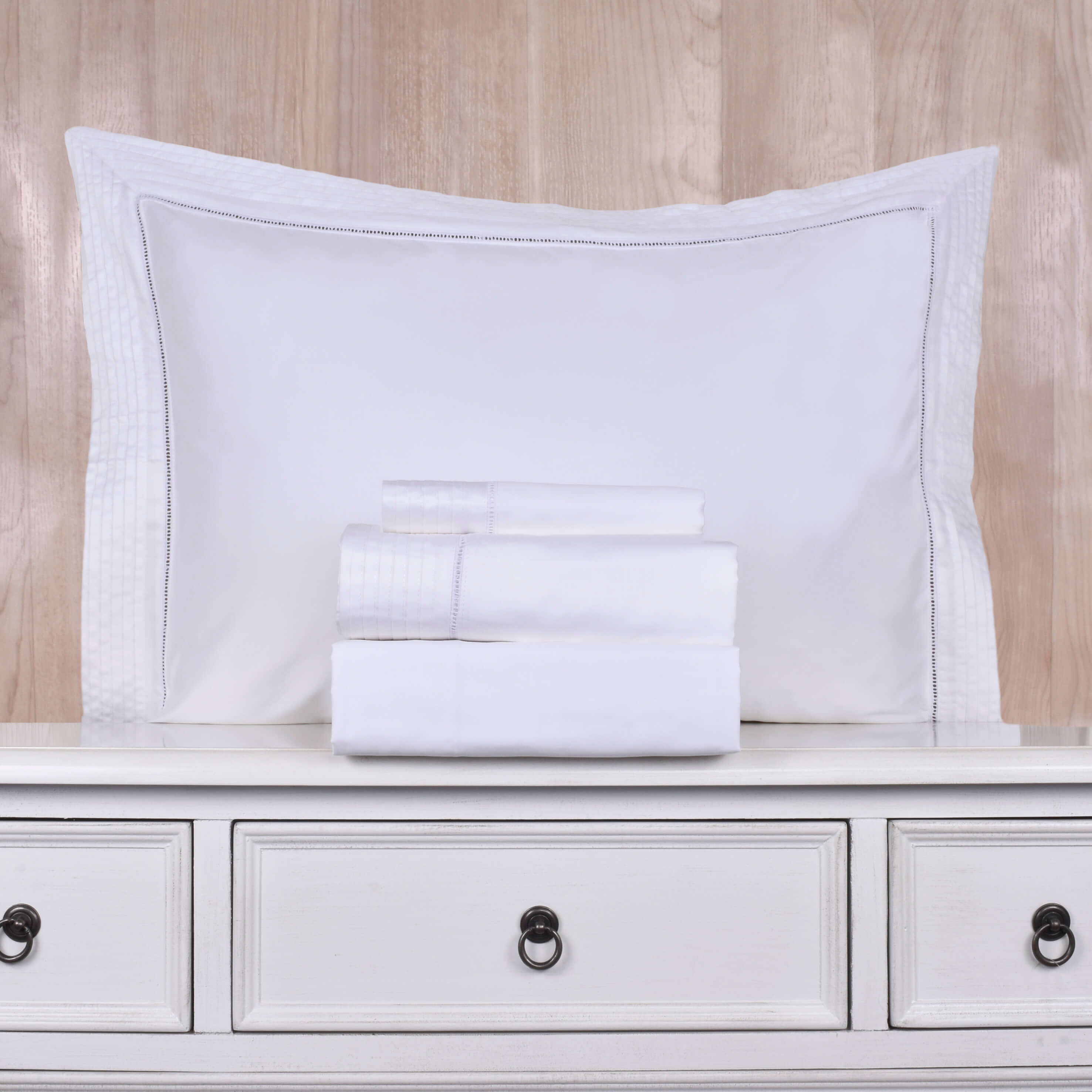 Juegos de Sábana 400 Hilos Finezza Lille Blanco