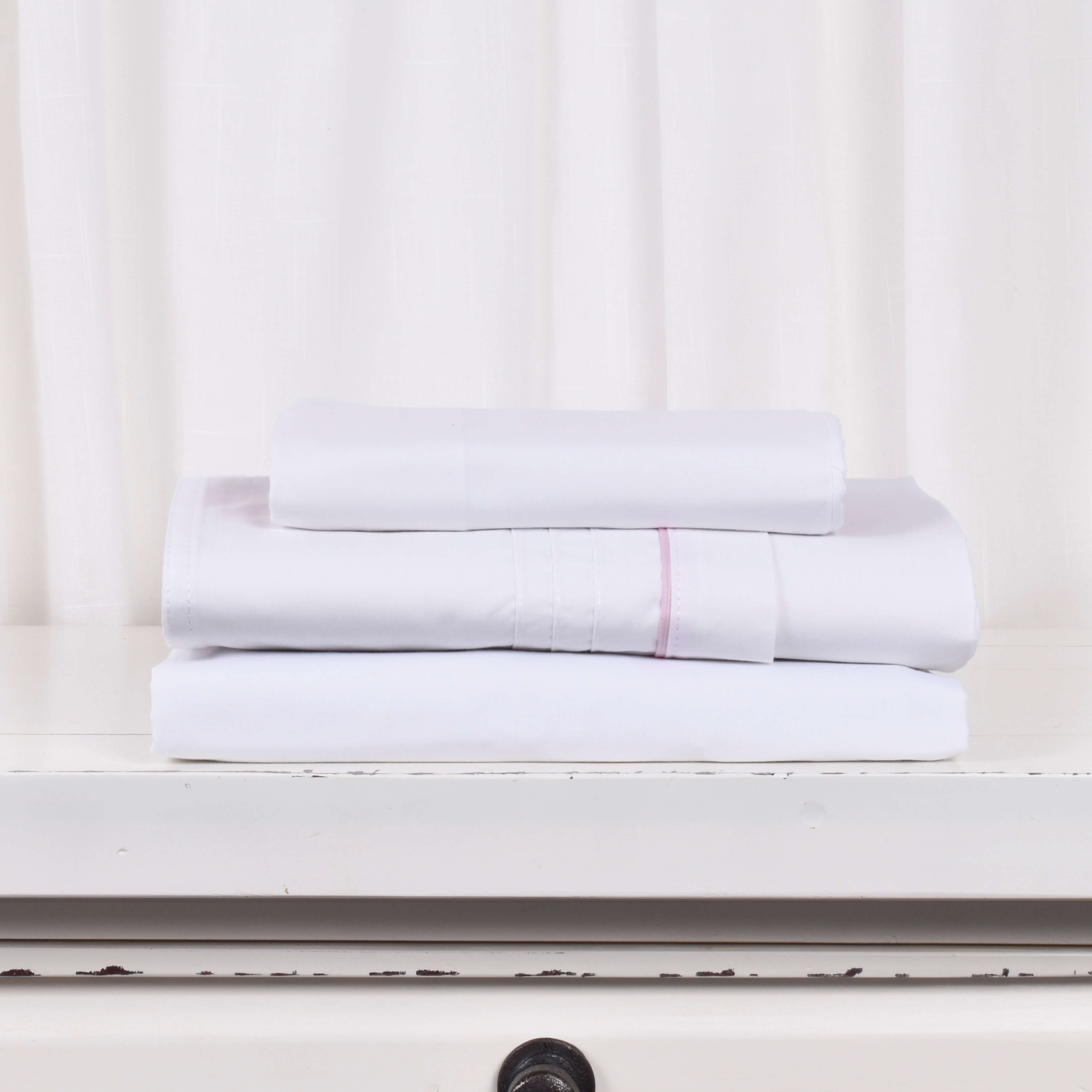 Juego de Sábanas para Cuna Alforzas Rosa