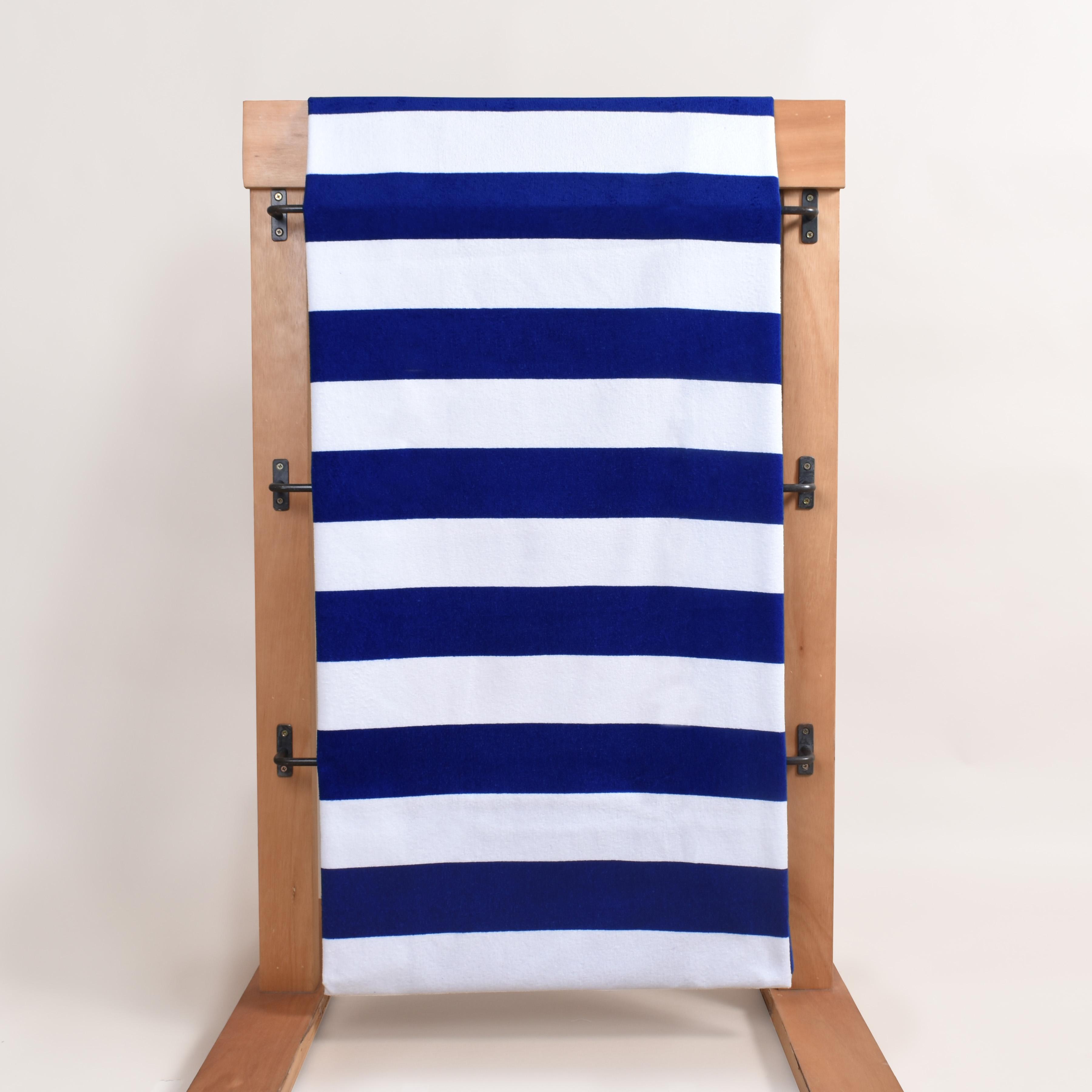 Toalla Playera Cabana Stripes Azul