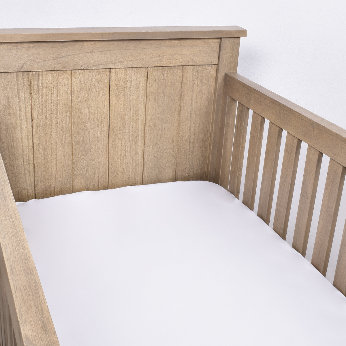 Sabana ajustable para cuna  Blanco